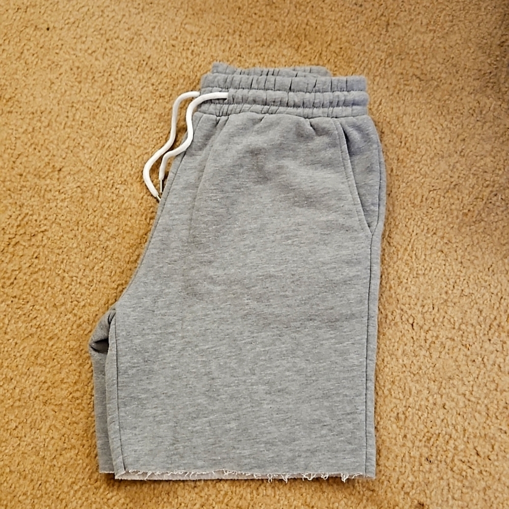 EUC F21 grey fleece shorts